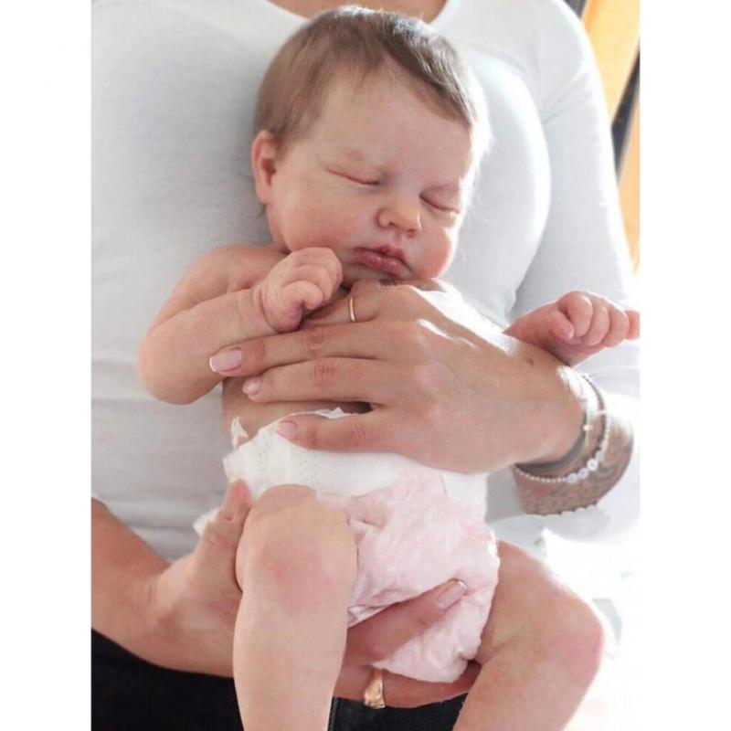 Full Body Silicone Vinyl Reborn Girls Doll Newborn Bebe Doll For Children
