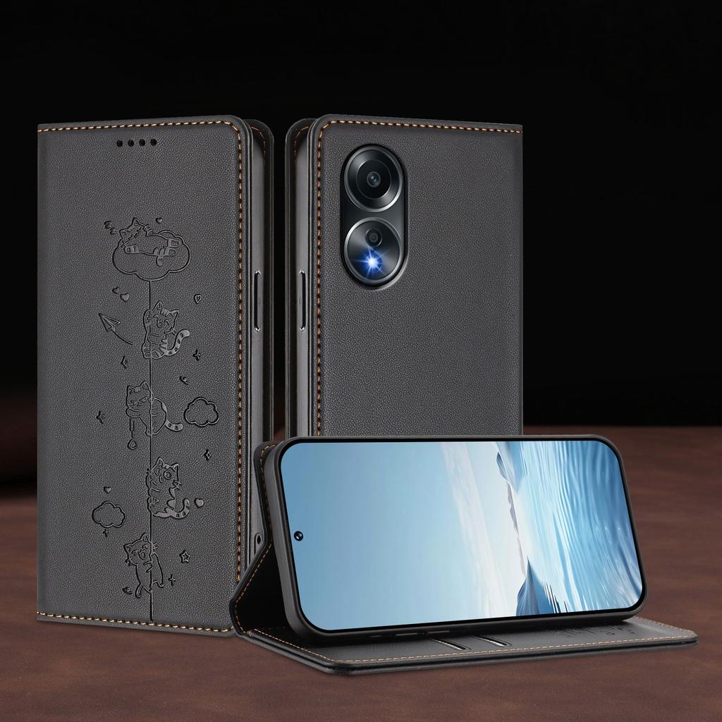 Portfel Klapka Skórzany Magnetyczny Etui Książkowe Dla OPPO A58 A57 A57e A57s A56 A55s A55 A54s A54 5G 4G Pokrowiec na Telefon