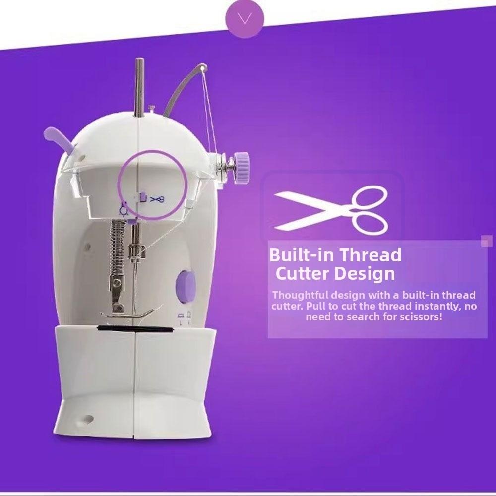 LED Light Electric Sewing Machine Dual Speed Portable Sewing Machine Mini Sewing Machine Beginners