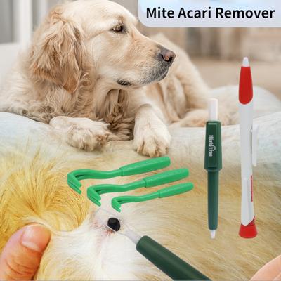 Mite Acari Tick Remover Eliminate Tweezers Pet Dat Dog Cleaning Tick Clip Flea Removing Ticks Tool Hair Groom Care Tools