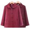 Mid-Aged & Elderly Women's Embroidered Lapel Autumn Jacket