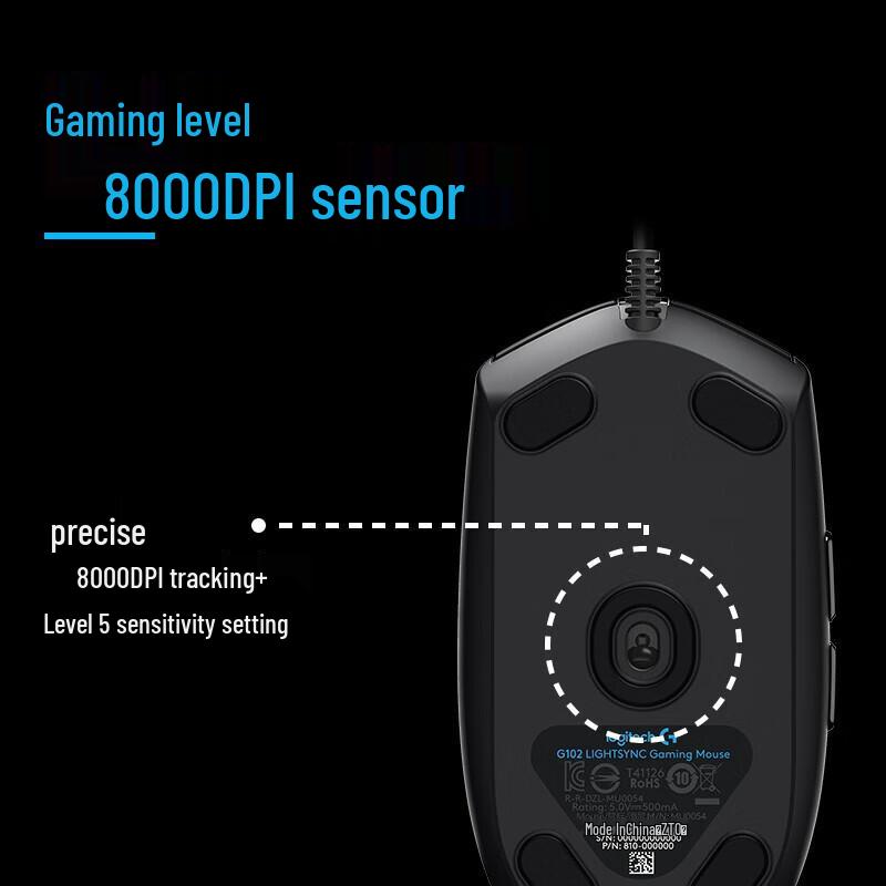 Logitech G102 Gen 2 Wired RGB Gaming Mouse