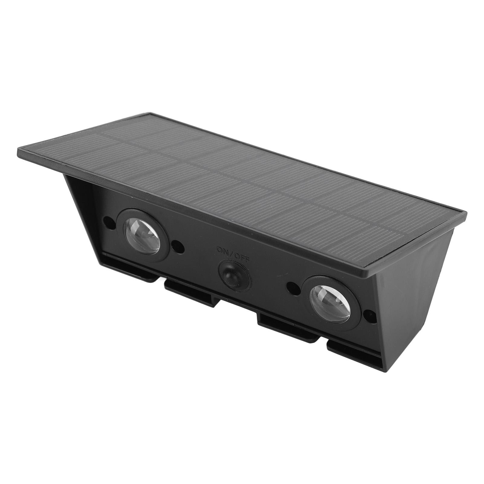 

Solar Up Down Wall Lights 4 LED Warm Light 1500mAh IP54 Intelligent Light Control Outdoor Sunlight Sensor Lamp for Yard