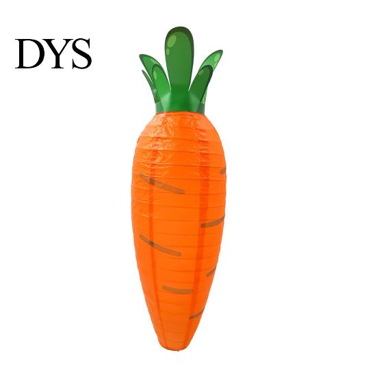 Carrot Paper Lantern Easter Easy to Carry Bright Color Cute Shape Festival Decoration Home Decor