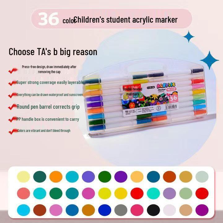 Acrylic Markers: 12, 48, 60, 80 Water-Based Colors for Student Art, Anime, Hand-Painting, Coloring, and Doodling.