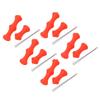 5 Sets Bowstring Tabs Guard Soft Silicone Archery Fingers Protector with Mounting Pin for Outdoor Shooting