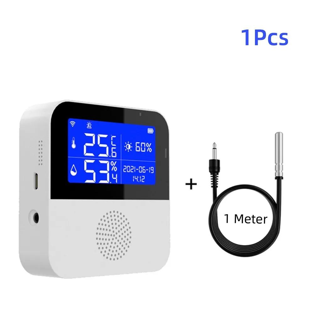 Tuya Smart WiFi Temperature Humidity Sensor LCD Display Devices Indoor Outdoor Thermometer Hygrometer Meter Supports Alexa