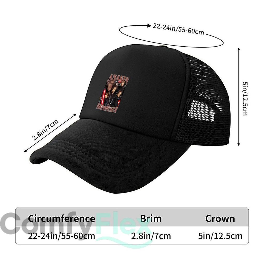 Anakin Skywalker Saga Fashion Mesh Baseball Cap Breathable Casual Hats Outdoor For Unisex's And Women's