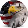 10 Inch Wall Clock Vintage Wooden Silent Quartz Home Living Room Decoration Large Clock
