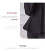 Women's Dark Blue Professional Suit - Spring/Summer Hotel Manager Reception Uniform