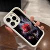 Flower Minimalist Dark Theme Rose Phone Case For Xiaomi 14T 13T 12T Pro 11 Lite 5G 14 13 12 Shockproof Matte Soft Silicone Cover