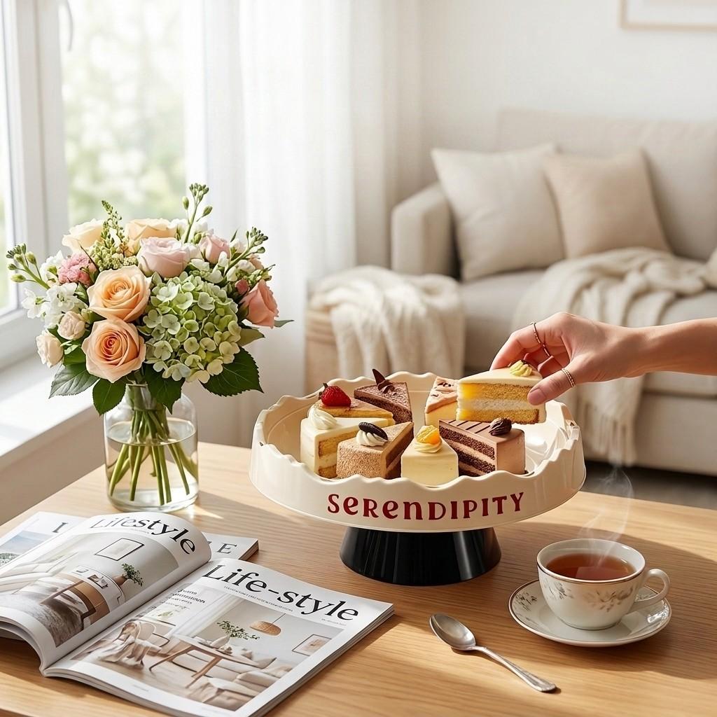 Plastic Cake Stand Detachable Pedestal Fruit Bowl Drain Hole Food Serving Dish Stackable Snack Dessert Plate Kitchen Tableware