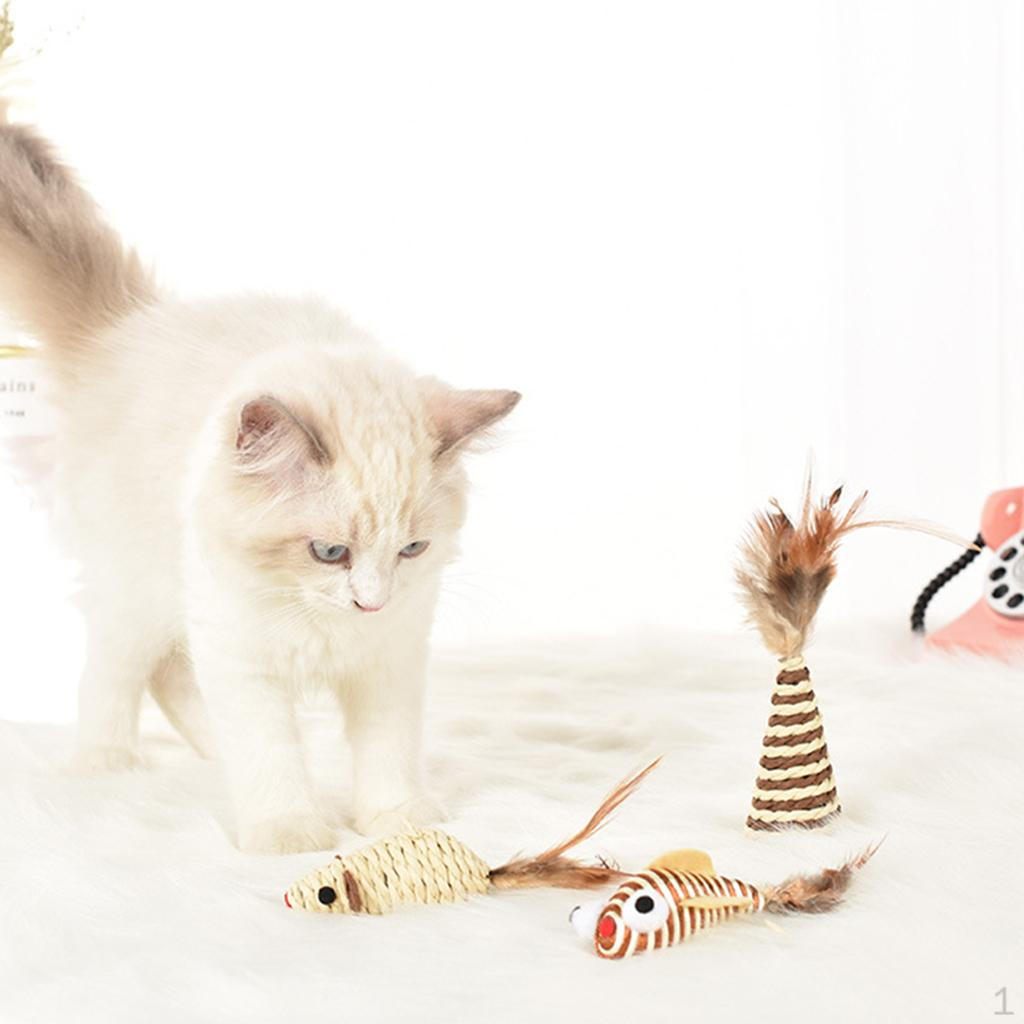 

3 Pcs/Set Woven Cat Toy Household Interactive for Living Room