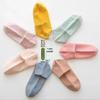 Women's Solid Color Cotton Short Socks - Breathable, Sweat-Absorbent, Odor-Resistant, Trendy Low-Cut Design for Autumn and Winter.