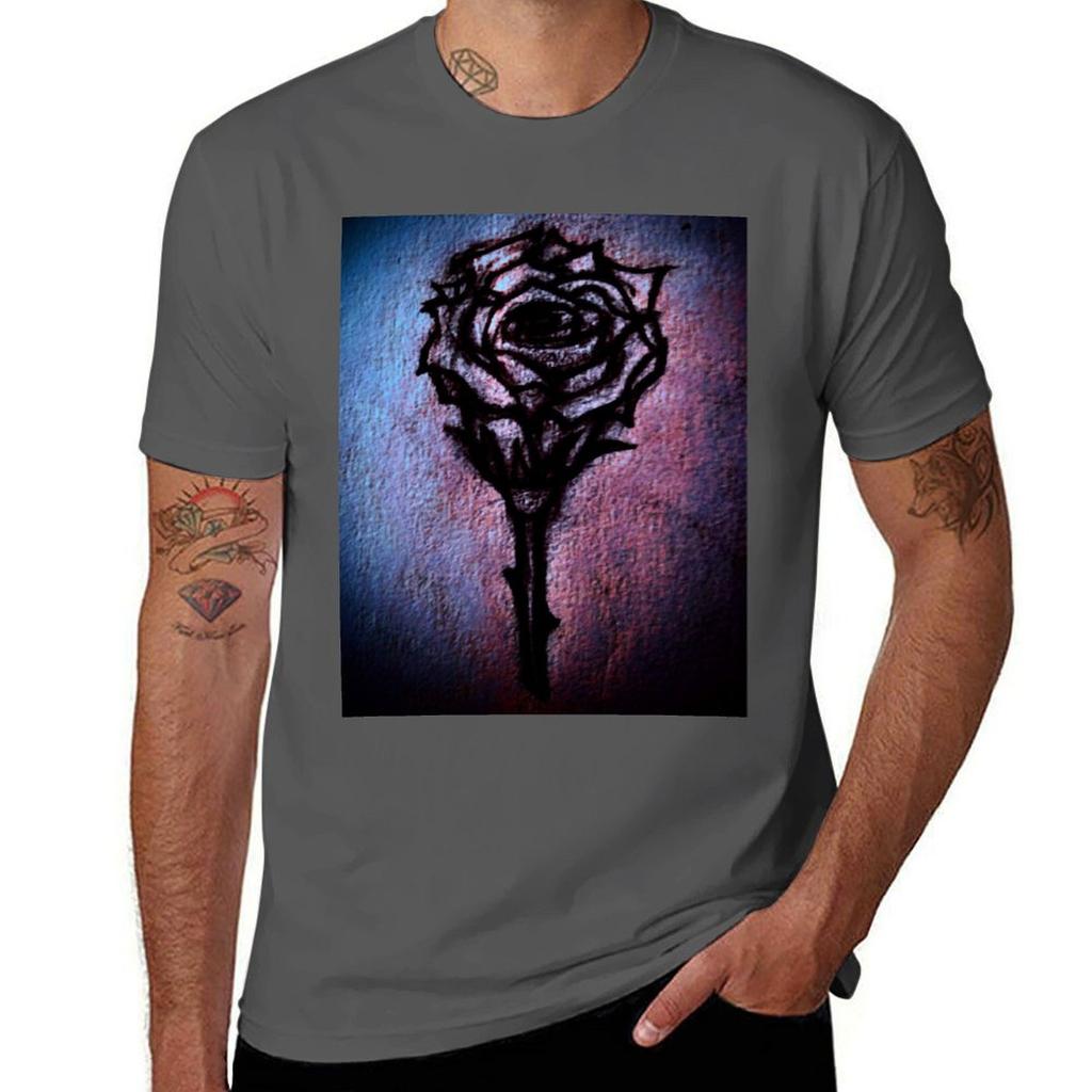 grunge rose (cold blood) TShirt Work Basic Short Sleeve Top