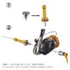 GOMEXUS R7 Reel Stand 46.5mm Shimano Spinning Reels Folding Hook Mount Reel Case Storage Lightweight 8.6g Lure Fishing Light Game