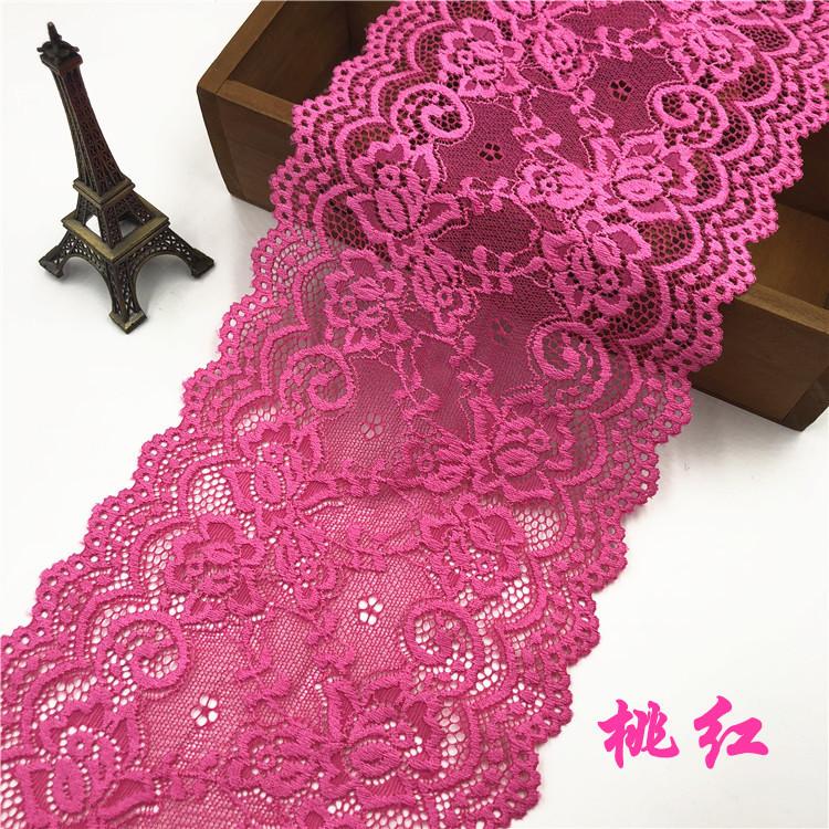 1 Yard Elastic Hollow Flower Embroidery Lace 15 Cm Wide Diy Handicrafts Clothing Sewing Fabric Home Textile Curtain