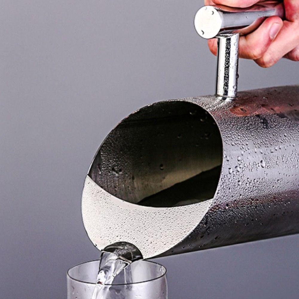 Drinkware 1/1.5/2L Stainless Steel Water Jug Large Capacity Silver/gold Cold Kettle Straight Splash Proof Pitcher Wine