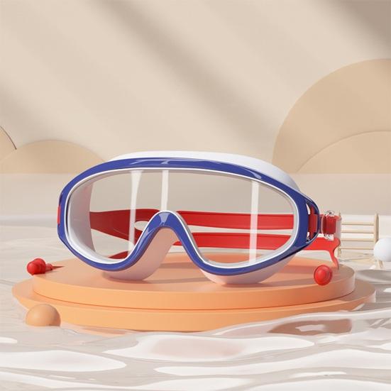 Children Swim Goggles with Earplugs Waterproof No Leakage Anti-Fog UV Protection