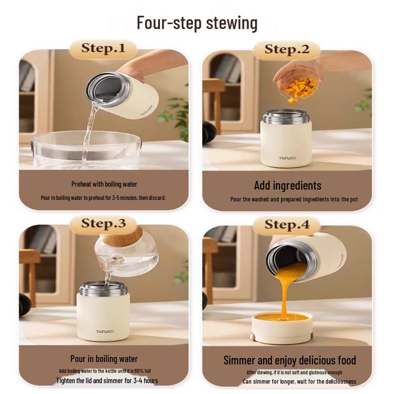 TAFUCO Insulated Food Jar 1L