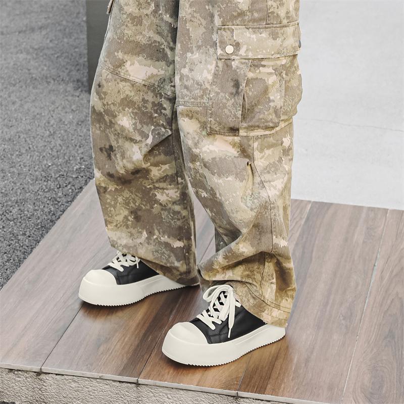Leather Shoes For Man Genuine Leather Big Size Shoes High Quality Designer Formal Platform Casual Shoes Business