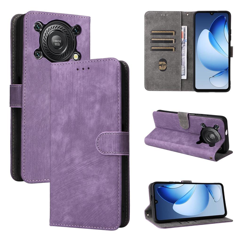 Funda Tipo Libro para Oukitel C60/C60 Pro Cuero PU Protección de Cuerpo Completo Con [Bloqueo RFID] Cubierta Retro Duradera
