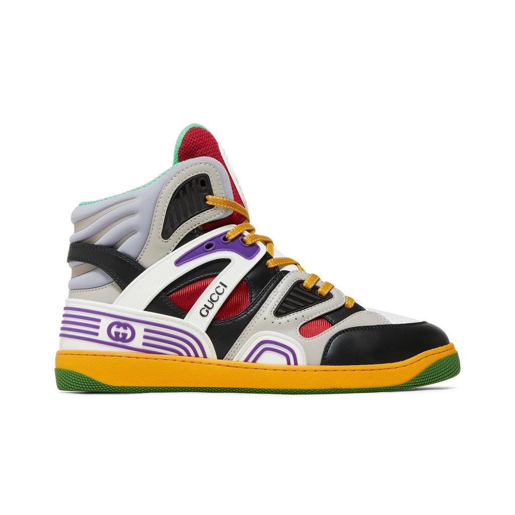 Gucci Basket High 'Black Demetra' (Unisex) Black / Red Vintage Basketball Shoes 661303 2SH90 1072