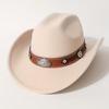 Popular British Literary and Retro One-word Cowboy Hat, Women's Classic Outdoor Cowboy Hat Top Hat