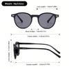 4-pack Small Frame Round Simple Business Fashionable Men's and Women's Glasses Suitable for Birthday Gifts and Pography Props