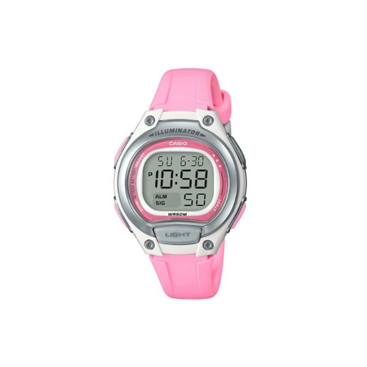 

Casio Youth Series Retro Sports Trend Quartz Movement Resin Strap Watch Women watches Silver LW-203-4AVDF Silver Watch Case