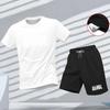 Nuevo conjunto deportivo de verano para hombre, camiseta de manga corta y pantalones cortos de dos piezas, ropa casual transpirable y de secado rápido.