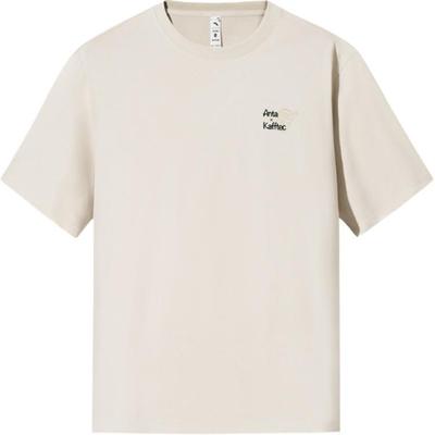 Comfortable Simple Letter Print Versatile Loose Round Neck Pullover Short Sleeve T-Shirt Men Tops Off-White 152537137-4