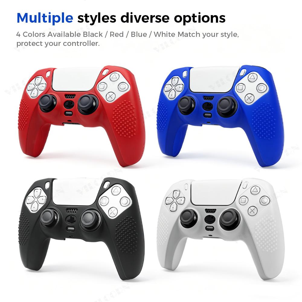 Protective Cover Skin for P5 Controller Anti-slip Silicone Case for P5 Slim Gamepad Cover Thumb Grips Accessories