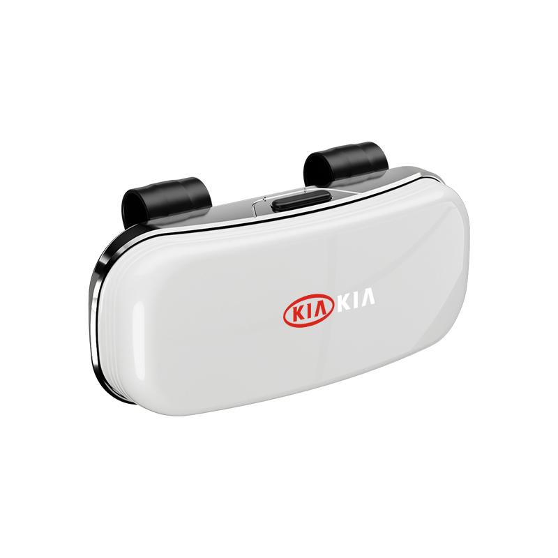 

1Pcs Car Sunglasses Glasses Box Eyeglasses Storage Case For KIA EV6 EV9 RIO Ceed Stinger Forte Niro Soul Sorento Cerato Stonic білий