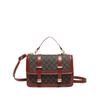 Fashion Niche Foreign Style Women's Bag 2025 New Simple Retro Casual Small Square Bag Simple Portable Shoulder Messenger Bag