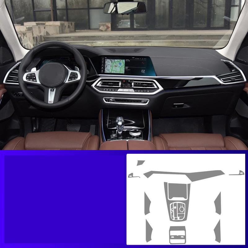 Car Interior Center Console Invisible Car Suit Tpu Protective Film Anti-Scratch Refit For Bmw G05 X5 2019-2021 Accessorie
