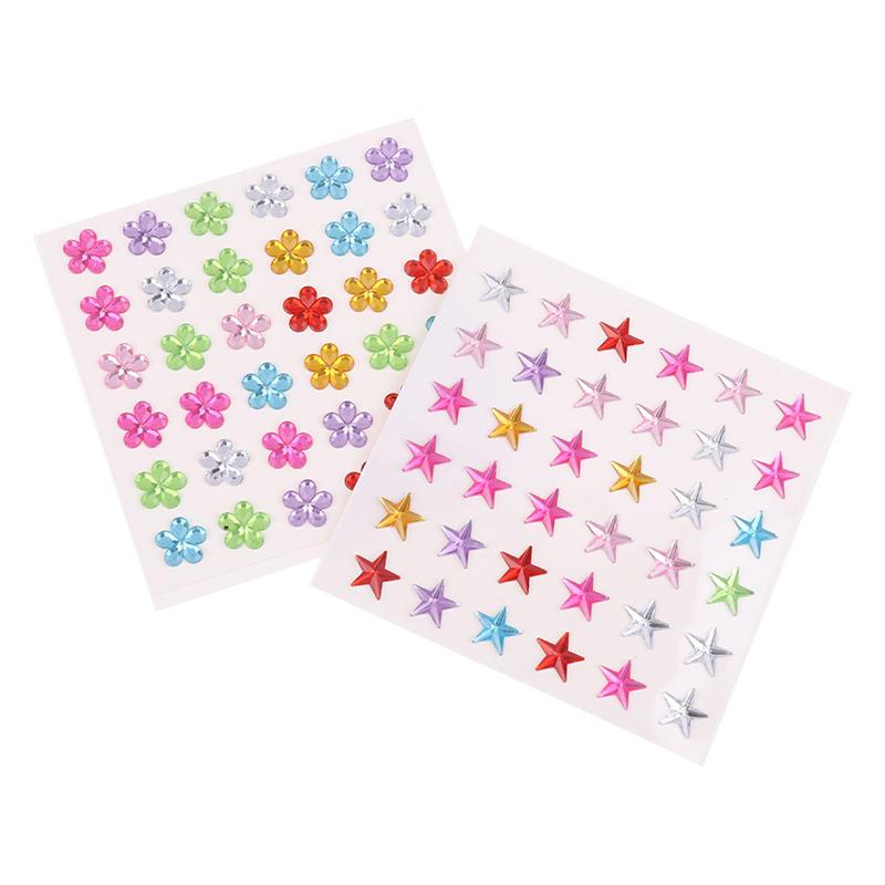3D Gem Acrylic Crystal Stickers Diy Phone Album Decoration Self Adhesive Jewel Crafts Sparkly Rhinestone Stickers Girls Gifts