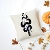 Tv GGood Omens Cushion Cover Iceland Washable Linen Soft  for Daily Sofa Bed Home Room Decor