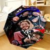 Musician's Heartfelt Expression Umbrella 8-Frame for Travel, Camping, Casual Lightweight Portable Umbrella, Essential for Every Family Holidays Gift