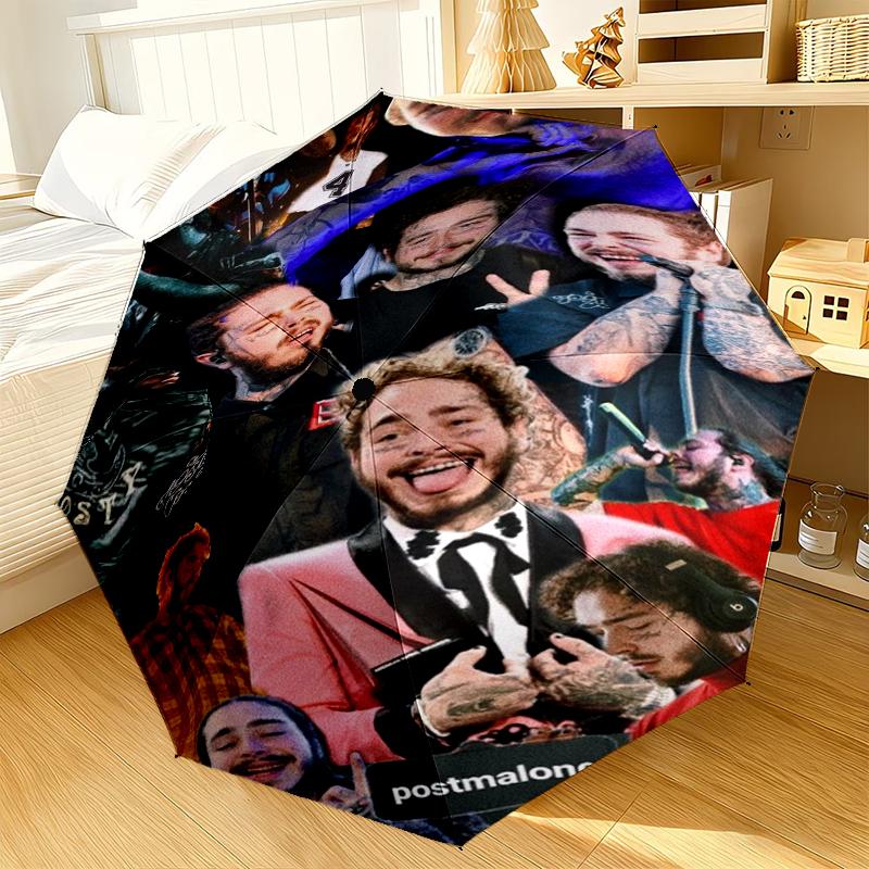 Musician's Heartfelt Expression Umbrella 8-Frame for Travel, Camping, Casual Lightweight Portable Umbrella, Essential for Every Family Holidays Gift
