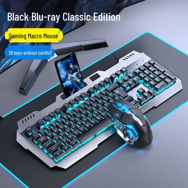 Esports Gaming Wired Keyboard, Mouse, and Headset Set