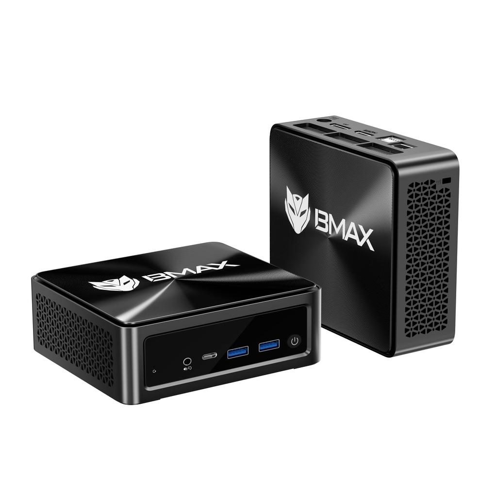 Bmax B5A Pro Mini AMD Ryzen 7 Windows 11 8 16 Threads To 512GB SSD 16GB WiFi USB HDMI DP Triple Simultaneous Video Output PC, 5700U, Pro, Cores, (up