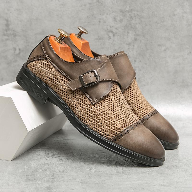 Golden Sapling Men's Formal Shoes Casual Business Loafers Dress Flats Elegant Men Office Shoe Leisure Party Loafers