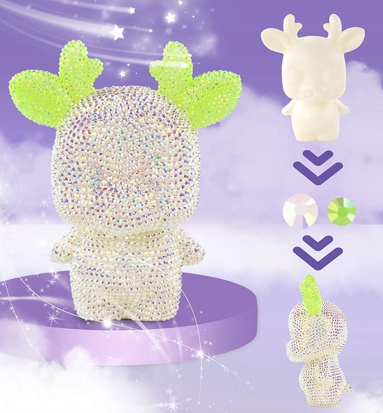 Diamond Embroidery Deer Figurine Art Set 5D Diamond Collage