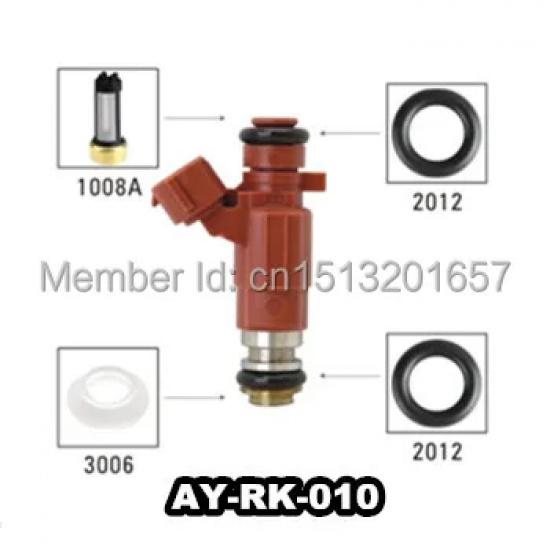 4sets Fuel Injector Repair Kit Service Kits For Toyota 2TRFE Tacoma 2.7L 4Runner 23250-79155 23209-75100 (AY-RK116)