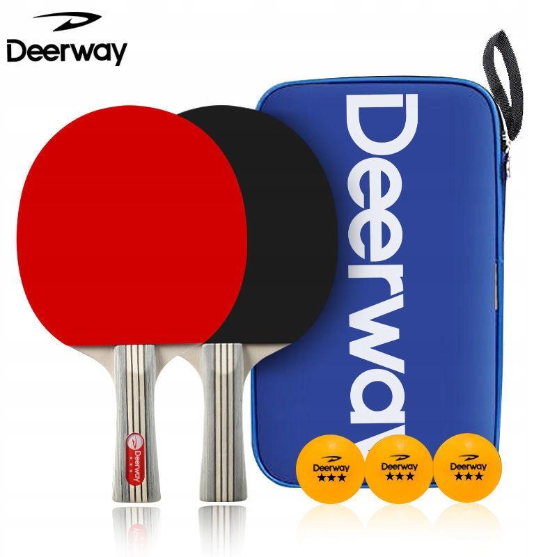 Professional Table Tennis Rackets Ping Pong Rackets + Cover