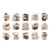 30 Sheets Cafe Theme Scrapbook Stickers DIY Rich Pattern Self Adhesive Planner Stickers Decal for Photo Album