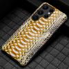 Genuine Python Leather Phone Case for Samsung galaxy S26 S25 S23 S22 S21 S24 Ultra S26 Plus A55 5G Luxury Snakeskins Back Cover