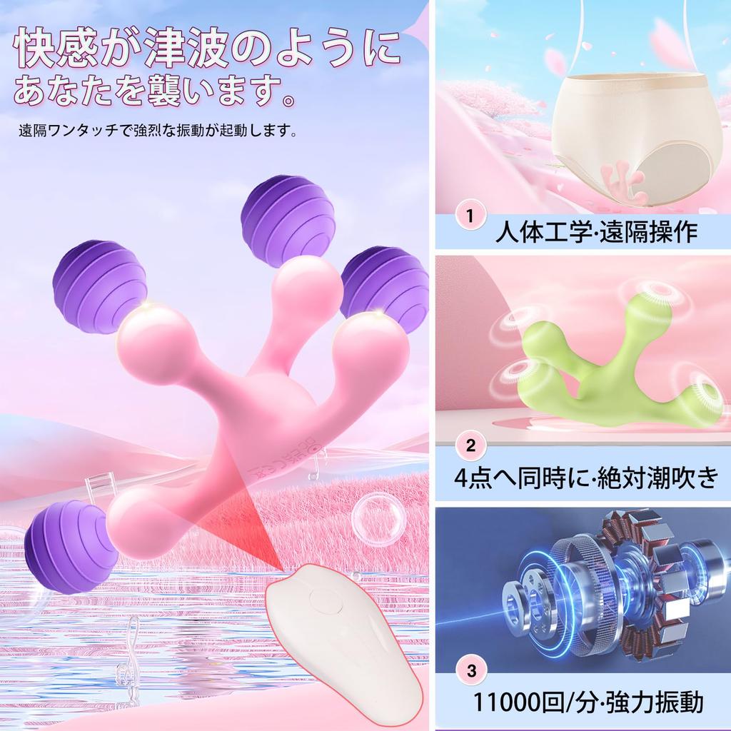 Vibrator for Remote Control Remote Rotor Types of Vibration Remote Wearable Squirting Vibrator Clitoral Nipple Electric Massager Medium Outing Remote