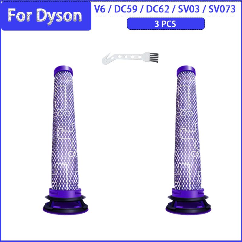 Roller Brush Pre-Filters for Dyson V6 DC59 DC62 SV03 SV073 Cordless Vacuum Cleaner Accessories Replacement Parts